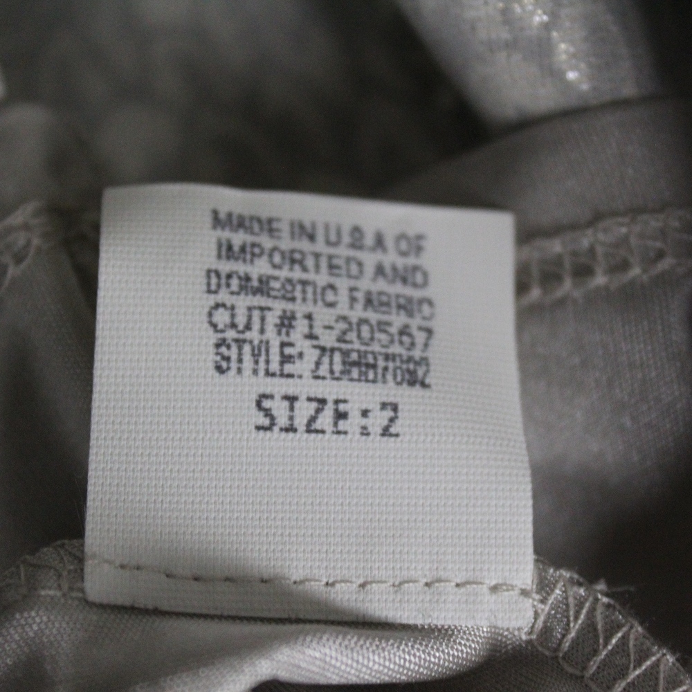 David Meister Ruffle Strapless Embossed Dress - Picture 7 of 7